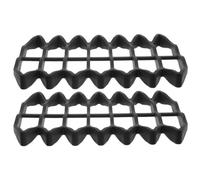HOUDERCO 2pcs Silicone Mailbox Cushion Pad with Waterproof Base and Universal Compatibility, Square Mail Moisture Protector Insert for Apartment and Garden Standing Mailboxes, Easy