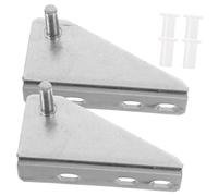 HOUDERCO 2pcs Stainless Steel Freezer Door Hinge for Easy Installation Noise-reducing Cap Fits Various Models Spacing for Smooth for Home and Commercial Use