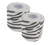 HOUDERCO 2pcs Unique Animal Print Paper Cheetah Print Ribbon Leopard Duct Tape Soft Paper Toilet Zebra Tablecloth Texture Experience