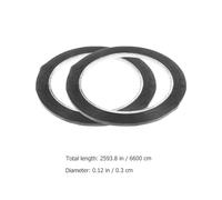 HOUDERCO 2pcs Violin Fingerboard Tape 3mm X 66m Black Violin Practicing Tool Finger Position Stickers for Beginner String Instrument Supplies