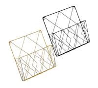 HOUDERCO 2pcs Wall-mounted File Rack Iron Wire Organizer Hanging Mail Holder for Home Office Multi-function Document Storage with Sturdy Construction Convenient Wall Shelf for Magazines