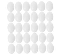 HOUDERCO 30pcs Realistic Pigeon Egg Toys Plastic Easter Eggs for Bird Tricking Decorative