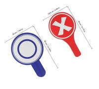HOUDERCO 3pcs Classroom Voting Paddles Yes No Handheld Boards Made of Foam Board High Visibility for Teacher Judging and Events Versatile Use in Classroom Supplies