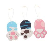 HOUDERCO 3pcs Cute Cat Paw Loofah Sponge Kitchen Wood Pulp Cellulose Dish Washing Sponges for Dishes Reusable Scrubber for Cleaning Pots Pans and Household Surfaces