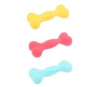 HOUDERCO 3pcs Dog Bite Bone Design Made of Sturdy Tpr for Pet Chewing and Teeth Grinding, for Reducing Boredom and Interactive Pet Playing Random Color