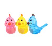 HOUDERCO 3pcs Plastic Bird Whistles for Safe Engaging Water Whistle for Indoor Play Outdoor Adventures and Family Gatherings Enhances Language Skills Oral Muscle Development
