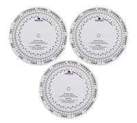 HOUDERCO 3pcs Pregnancy Wheel Portable Due Date Calculator with Accurate Estimation, Paper and Plastic Material, Suitable for Expecting Mothers and Midwives at Hospital or Home