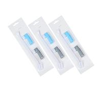 HOUDERCO 3pcs Professional Dog Cat Toothbrush Finger Toothbrushes for Pet Oral Care and Cleaning Curved Design for Hard Reach Areas for Dogs and Cats