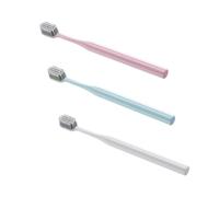 HOUDERCO 3pcs Soft Bristle Toothbrushes for Adults Ergonomic Portable Eco Friendly Cleaning Toothbrush Set with Fine Workmanship for Comfortable Oral Care