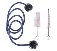 HOUDERCO 3Pcs Trumpet Cleaning Brush Set Small Size Long Tube Musical Instrument Maintenance Care Kit for Brass Instruments Cleaning in Travel and Home Use