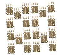 HOUDERCO 40pcs Birds Wooden Nest Box Accessories Sturdy Bite Ring Hinge Lock Screws for Breeding Box Hinge Birds Nest Accessory Wooden Install