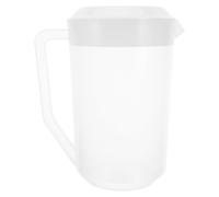 HOUDERCO 4L Measuring Kettle Cold Water Jug with Lid Heat-Resistant Beverage Pitcher for Juice, Iced Tea and Social Gatherings