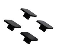 HOUDERCO 4pcs European Style Aluminum Cabinet Knobs Square Drawer Pull Handles for Cabinet Doors and Drawers, Reliable and Exquisite Workmanship, for Family Use