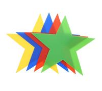 HOUDERCO 4pcs Football Training Spot Markers Pvc Material and Good Toughness for Setting up On-site Boundaries, Creative Design, Assorted Colour, for Football Practice and Gym Class