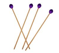 HOUDERCO 4pcs Marimba Mallets with Yarn Heads and Wooden Handles Suitable for Intermediate Players for Music Lessons and Home Practice