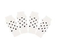 HOUDERCO 4pcs Non-slip Pet Socks for Dogs Puppy Leg Sleeves of Comfortable Dog Leggings for Indoor Use