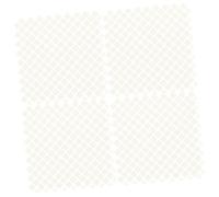 HOUDERCO 4Pcs Slip Pet Cage Mat Set White Floor Pad for Bathroom Drainage Room Living Room Use Durable Comfortable and Skid Resistant Design