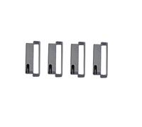 HOUDERCO 4Pcs Stainless Steel Watch Band Adapter One Piece Metal Connector for Smart Watches Durable Easy Installation Compatible Stainless
