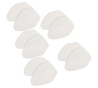 HOUDERCO 5 Pairs Beige Suede Fabric Shoe Bottom Grips for Dance Shoes, Oval Stick on Sole Pads Providing Slip-Resistant Protection, for Latin Dance Training and Home Practice Spaces