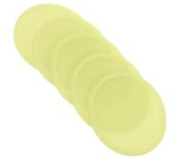 HOUDERCO 5 Pcs Silicone round Coasters with Good Resilience and Anti-slip Features, Waterproof Glowing Cup Pads for Using in The Dark and Kitchen Settings