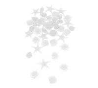 HOUDERCO 50pcs Glow Stones for Aquariums Decorative Flowerpot Pebbles Aquarium Rocks for Fish Tank Landscaping Garden Pathways and Home Decor