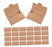 HOUDERCO 50PCS Kraft Paper Card Holder Sleeves for Credit and Business Cards for Hotels and Events