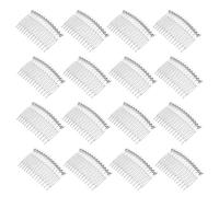 HOUDERCO 50pcs Plastic Hair Comb 14 Teeth Decorative Fine Tooth Side Comb for Updos, Bridal Veil Styling, Weddings and Events, Women DIY Headpiece