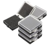 HOUDERCO 5pcs Anti-static Chip Storage Box with Sponge Electronic Component Organizer Case Sample Container for Electronics Parts