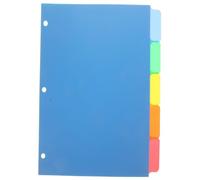 HOUDERCO 5Pcs Index Dividers with Tabs Binder Dividers for Notebooks Reports Journals and Presentations Easy to Organize and Quick Reference Accessory