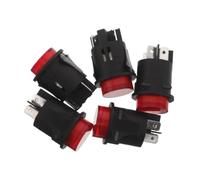 HOUDERCO 5pcs Push Button Start Switch for Electric Car, Metal and Plastic Material, Quick Installation, Compatible Battery Motorcycle and Car, for Use in Homes and Yards
