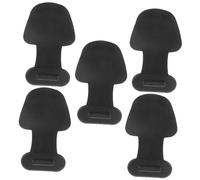 HOUDERCO 5pcs Silicone 8 Pin Plug Dust Covers for Mobile Phones, Anti-lost Small Port Caps with Adhesive, Compatible with Iphone Charging Ports