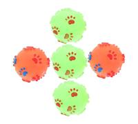 HOUDERCO 5pcs Sound Creative Dog Pet Toy Random Color Footprint for Puppies Engaging Sound Toys to Distract Dogs from Chewing for Training and Play