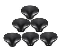 HOUDERCO 6 Set Black Zinc Alloy Folk Tuner Caps Replacement Tuning Peg Buttons for Guitar Acoustic Guitar Tuning Work Suitable and Beginners
