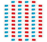 HOUDERCO 60pcs Disposable 3d Glasses Anaglyph Paper Lightweight Red Blue Glasses for Computer Movies and Gaming Suitable for Ages