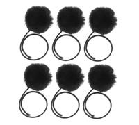 HOUDERCO 6pcs Interactive Cat Dangling Toy Bell Replaceable Cat Scratching Post Accessories for Engaging Play and Exercise Black