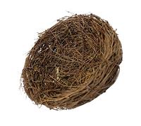 HOUDERCO 6Pcs Rattan Bird Nest Decorations Artificial Bird Nests for Home Photo Props and Garden Ornaments for Indoor Outdoor Use