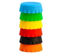 HOUDERCO 6pcs Silicone Reptile Bowls Wide Rim Shallow Bowl Structure Resists Tipping Reducing Waste Pet Lizard Water Feeder for Turtles and Small Pets Random Color