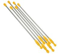 HOUDERCO 6pcs Stainless Steel Sprayer Rods Telescopic Extension Garden Hose Wand Sprayer Long Adjustable Replacement for Fruit Tree and Lawn Care
