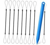 HOUDERCO 8 Pcs Elastic Lanyard String for Stylus and Touch Pen with Plastic Material, Compact and Portable Design to Keep Pen within Reach for Office and Home Use