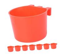 HOUDERCO 8pcs Bird Feeding Bowls for Cages Lightweight Washable Bird Food and Water Containers Easy to Clean Parrot Feeding Supplies for Daily Use