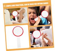 HOUDERCO 8Pcs Dry Erase Scoreboards Handheld Writable Paddles Reusable Voting and Scoring Boards for Students Teachers Judges Classroom Use