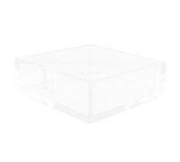HOUDERCO Acrylic Cocktail Napkin Organizer with Quality Craftsmanship and Smooth Surface, Design for High-end Hotels and Dinner Settings, Sturdy Restaurant Napkin Holder with Fresh Look