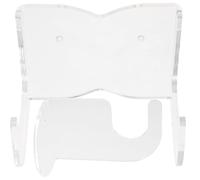 HOUDERCO Acrylic Guitar Wall Mount Hanger with Screws for Bass and Ukulele, Small Size, Secure Wall Hook that Does Not Fall Off Easily, for Home Or Room Display