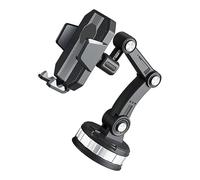 HOUDERCO Adjustable Car Phone Holder with Large Suction Cup GPS Cell Phone Mount for Dashboard Durable Safe for Driving Compatible with Smartphones for Navigation