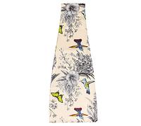 HOUDERCO Adult Dining Scarf Vintage Floral Dining Mouth Towel Scarf Washable Reusable Women Bib Food Clothing Protectors for Mealtime Bbq