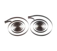 HOUDERCO Alarm Clock Mainspring Replacement 2Pcs Steel Components for Mechanical Clock Movement Repair and Rehabilitation