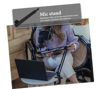 HOUDERCO Aluminium Alloy Microphone Stand Extension Rod Mic Boom Arm Tube Compatible with Desk and Suspension Mic Stands for Enhanced Flexibility and Range of Motion