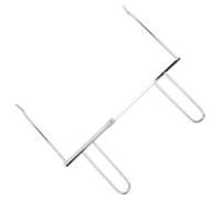 HOUDERCO Anti-Scald Oven Chicken Fork with Double Handle Non-deforming Food Picking Tool for Home Kitchen Clean Electronic Oven Grill Accessory for Poultry Cooking and Barbecue