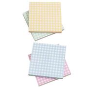 HOUDERCO Assorted Colour Memo Note Pads 4 Books with 60 Sheets Each, High Durability Paper Schedule Planning Pads for Drawings and Creative Writing, Easy to Carry Office Assorted style