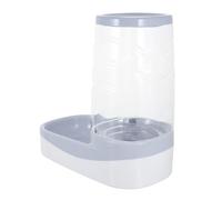 HOUDERCO Automatic Pet Food Feeder Gray Dog and Cat Food Dispenser Household Pet Feeder with Smooth Surface Easy to Fill for Dogs and Cats